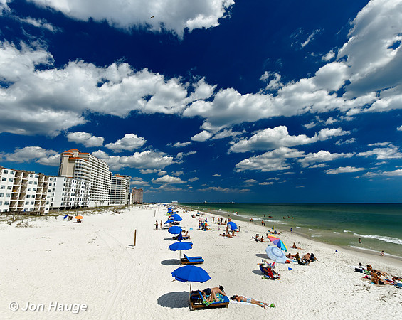 Blue Skies at Beach