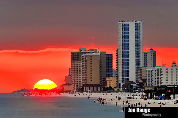 Sunset Over Beach