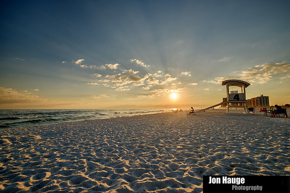 November Sunset at Gulf Shores Beach