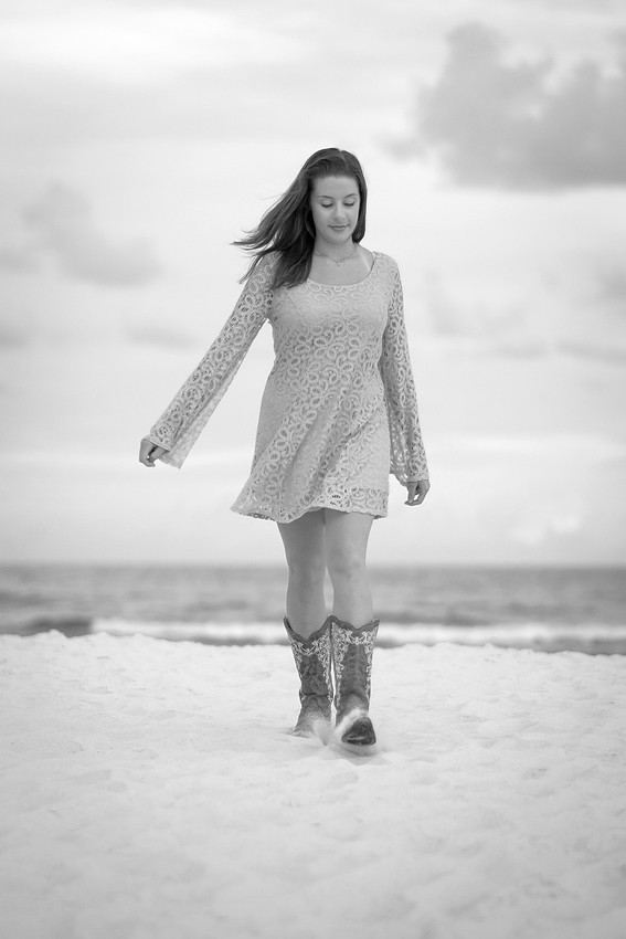 Senior Portrait at the Beach