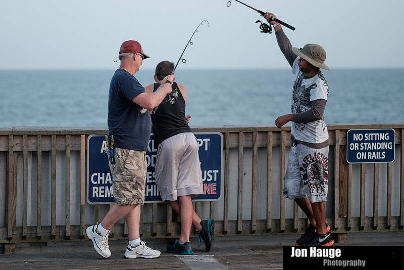 Catching Fish at the Pier