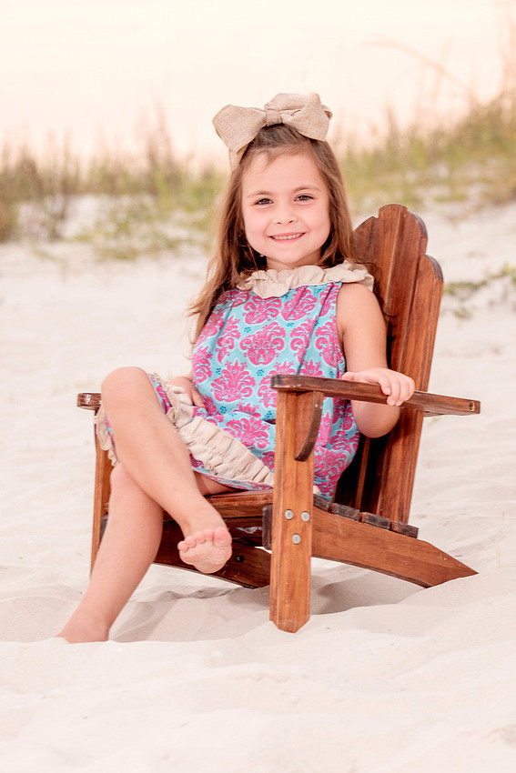 Beach Portrait in Adirondack Chair