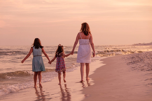 Sunset Walk on the Beach