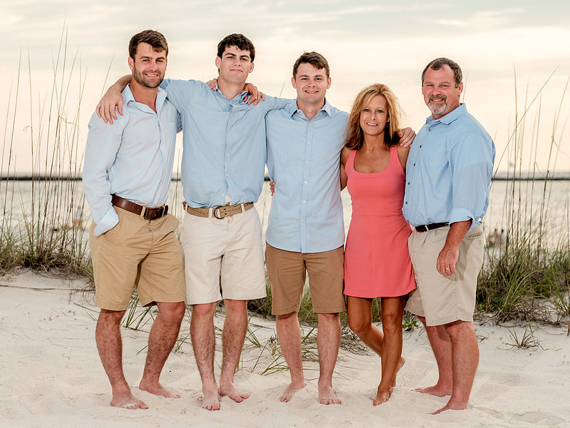 Orange Beach Family Portrait