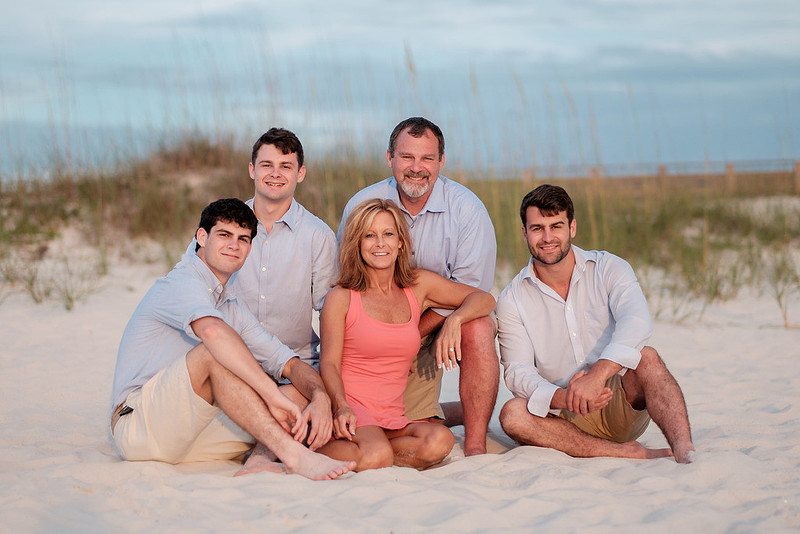 Orange Beach Family Portrait
