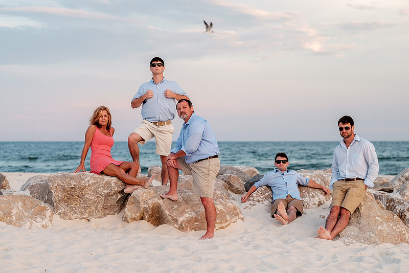 Orange Beach Family Portrait