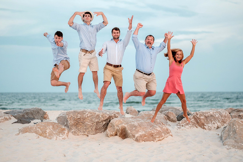 Orange Beach Family Portrait