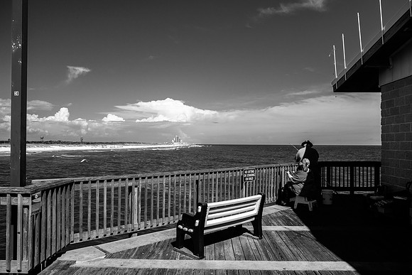 People Fishing at Pier