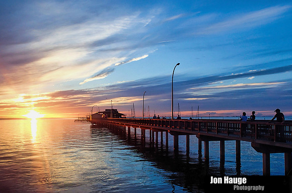 August sunset at Fairhope Pier