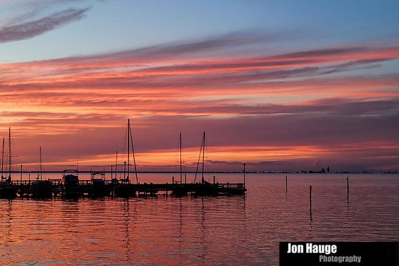 August sunset at Fairhope Pier
