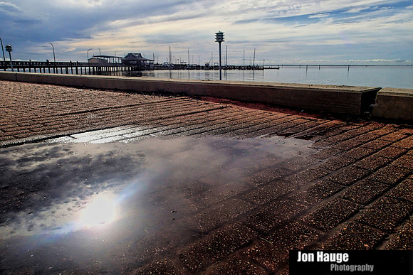 August sunset at Fairhope Pier