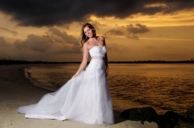 Sunset Bridal Portrait