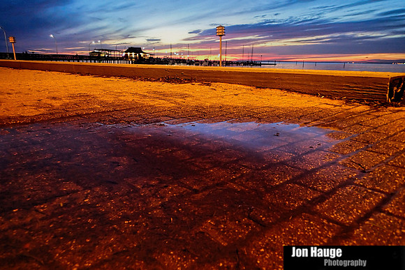 August sunset at Fairhope Pier