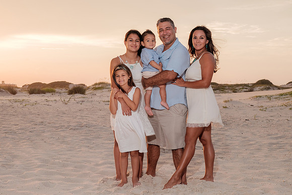 Beach Club Family Portrait