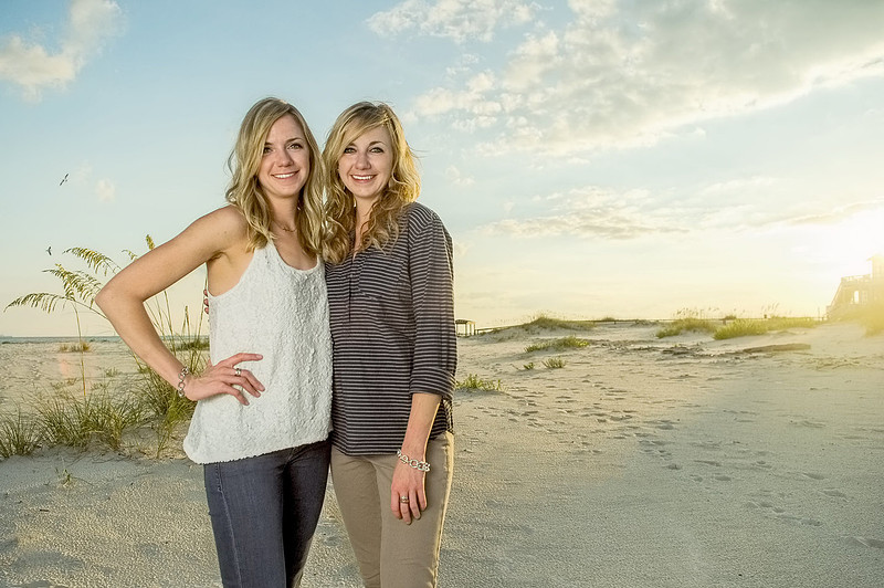 Sisters at the Beach