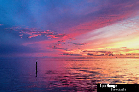 August sunset at Fairhope Pier