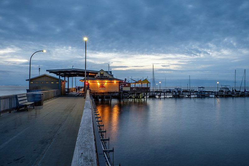 April Evenng at Fairhope Pier