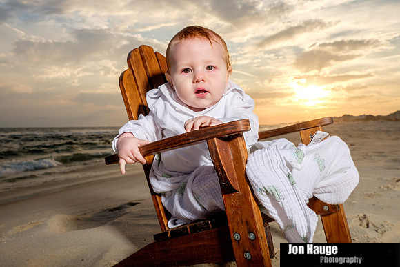 Sunset Portrait of Child
