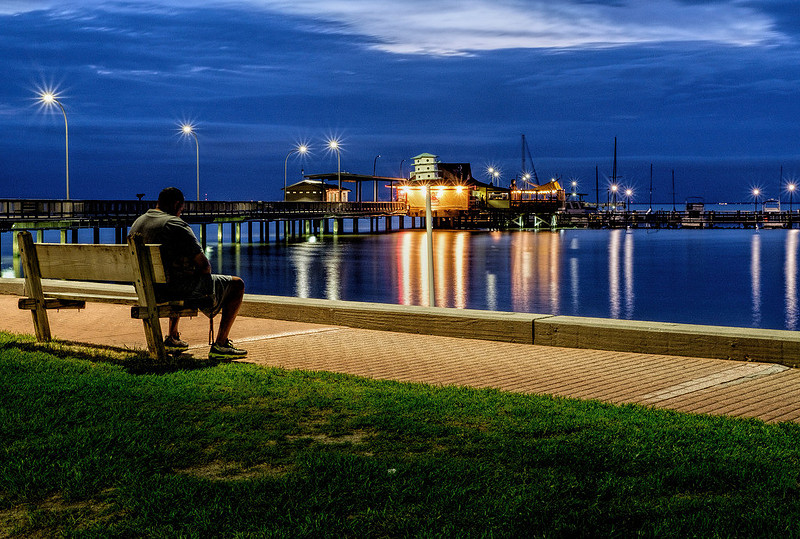 April Evenng at Fairhope Pier