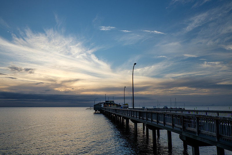 April Evenng at Fairhope Pier