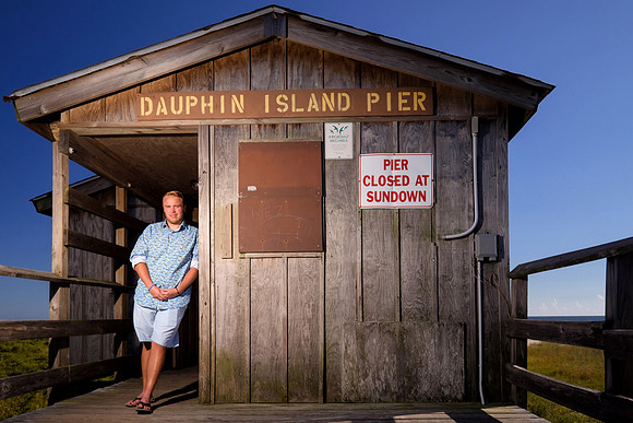 Senior Portrait at Fishing Pier