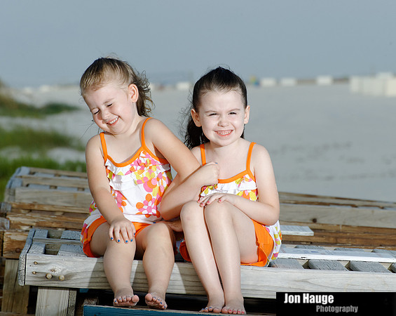 Children at the beach