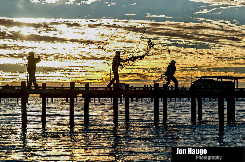 Castnets at Fairhope Pier