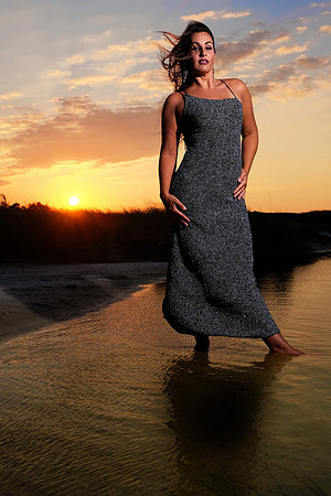 Gulf Shores Sunset Portrait