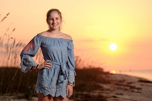 Sunset Beach Portrait