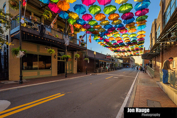 Donwtown Pensacola Umbrellas