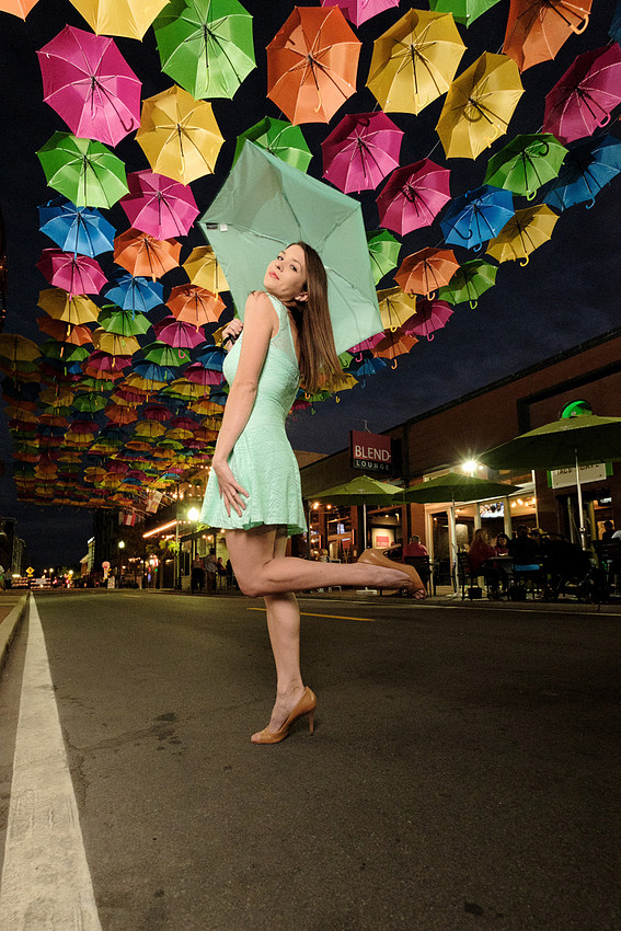 Portrait Under the Umbrellas Pensacola Flroida