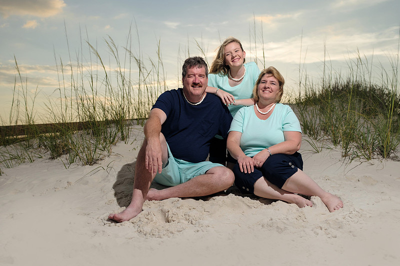 Sunset Family Beach Portrait