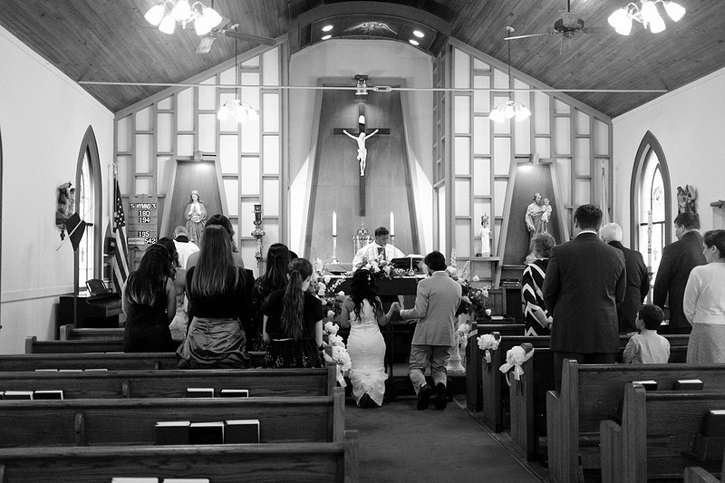 Saint John's Catholic Church Magnolia Springs Wedding