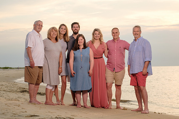 Family Vacation Beach Portrait