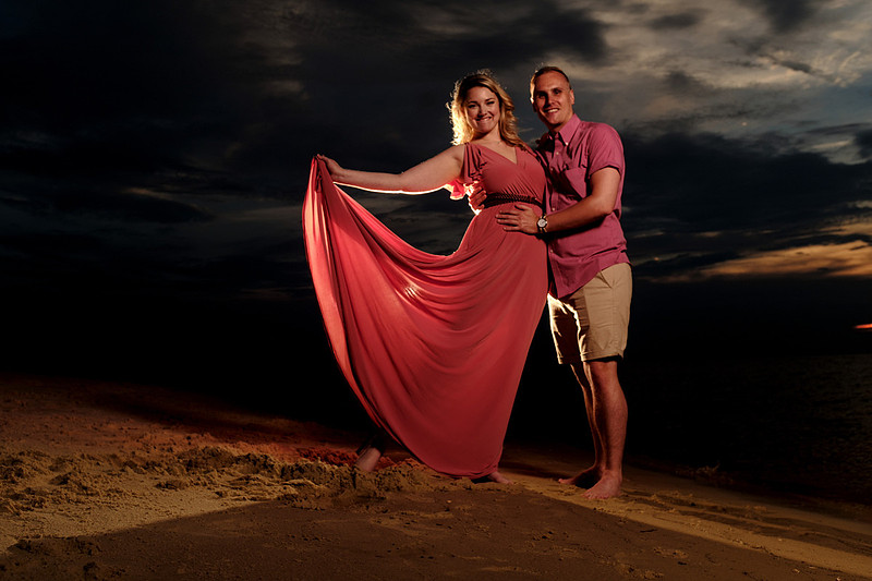Twilight Beach Portrait Dauphin Island Photographer