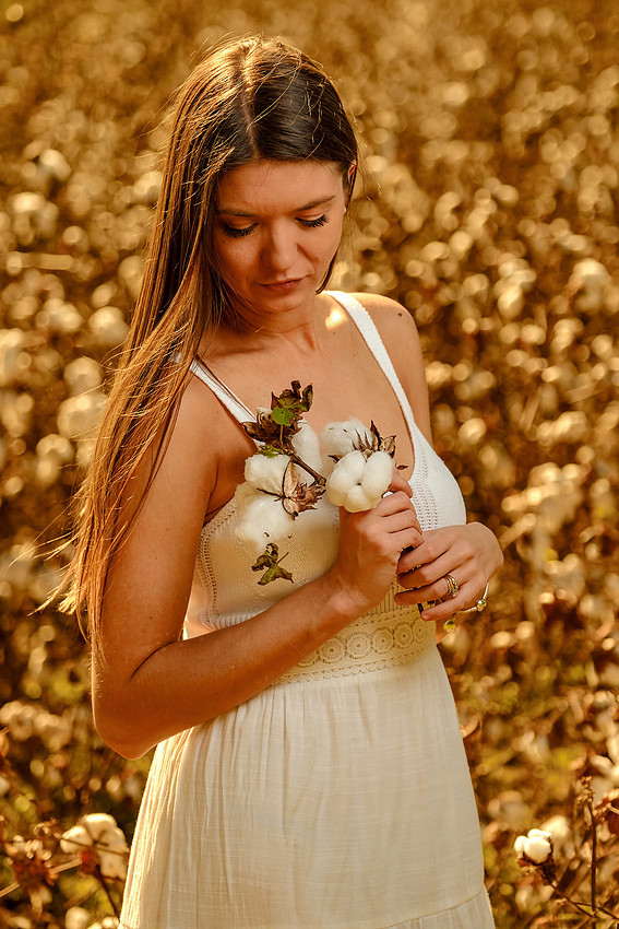 Cotton Field Portrait Baldwin County