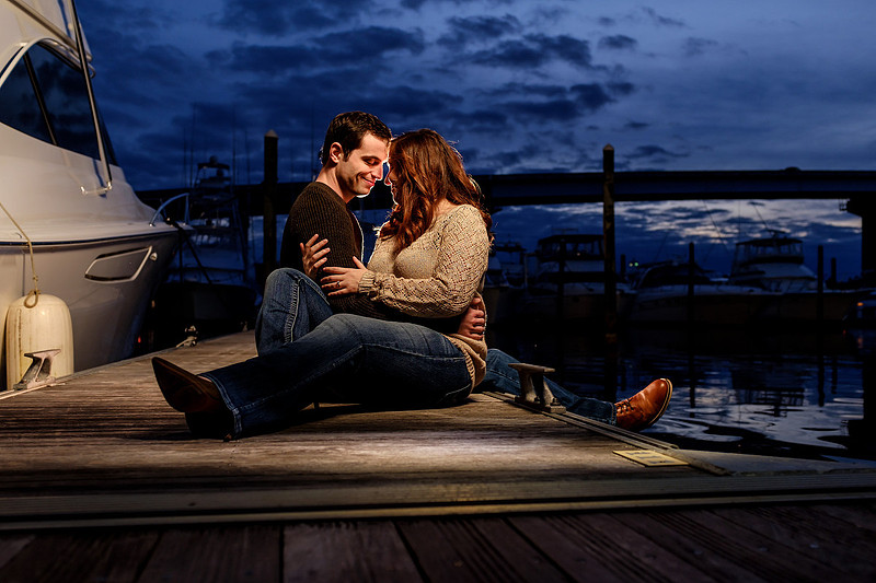 Orange Beach Engagement Portrait The Wharf