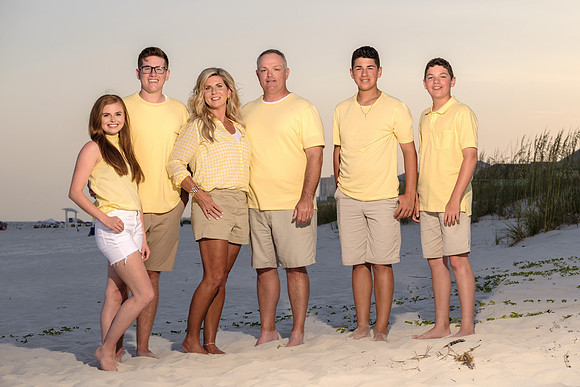 Family Beach Portrait in Gulf Shores Alabama