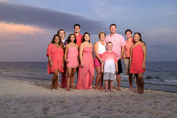 Family Beach Portrait in Gulf Shores Alabama