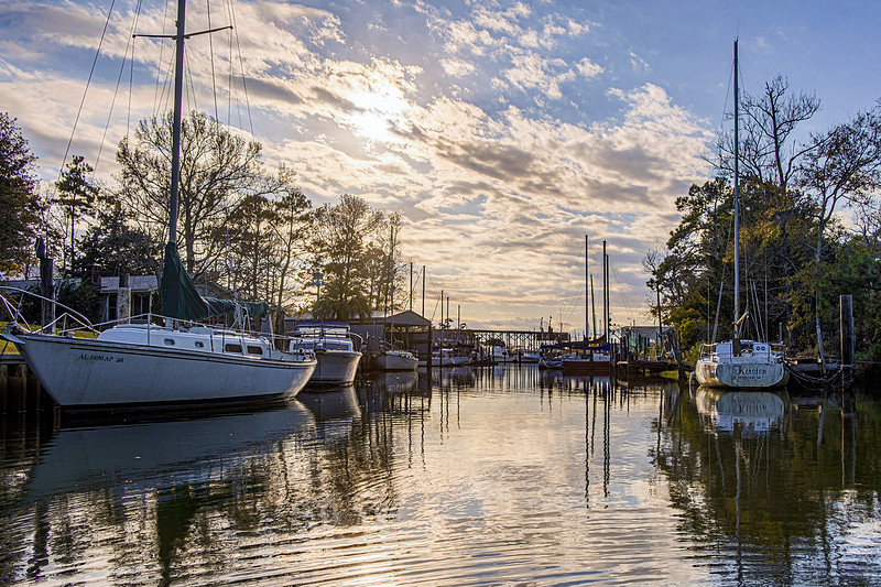 Boats in Fly Creek