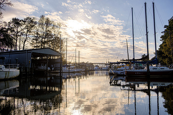 Boats in Fly Creek