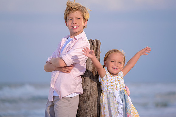 Family Beach Portraits in Fort Morgan