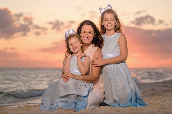 Family Sunset Portrait in Perdido Key