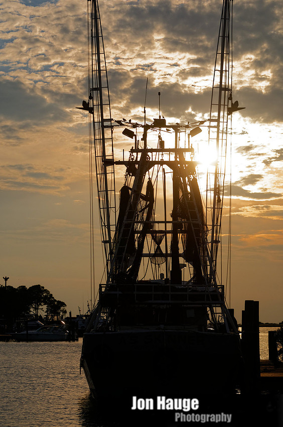 Shrimp Boat at Sunset