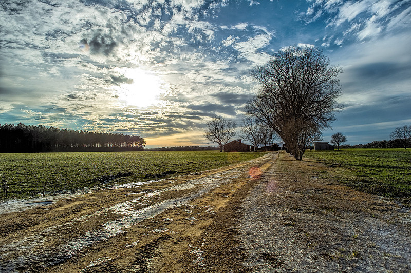 Robertsdale Sunset After Winter Storm