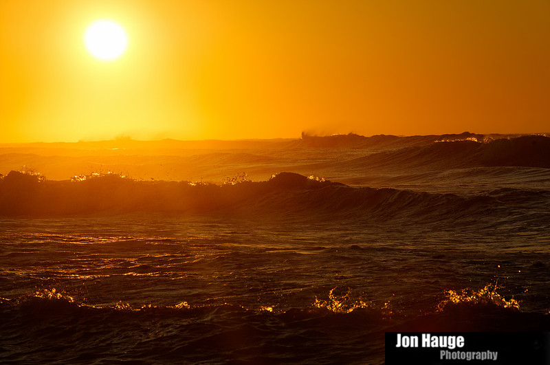 Waves at Sunset