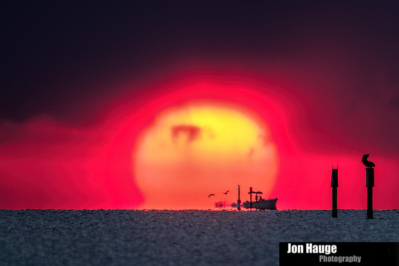 Sunset at Fort Morgan