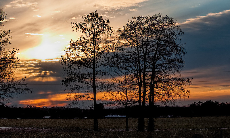 Robertsdale Sunset After Winter Storm