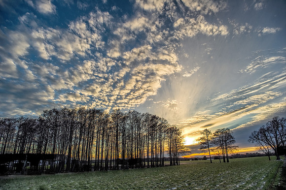 Robertsdale Sunset After Winter Storm