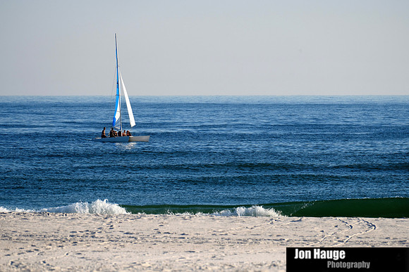 Sailing at Johnson Beach